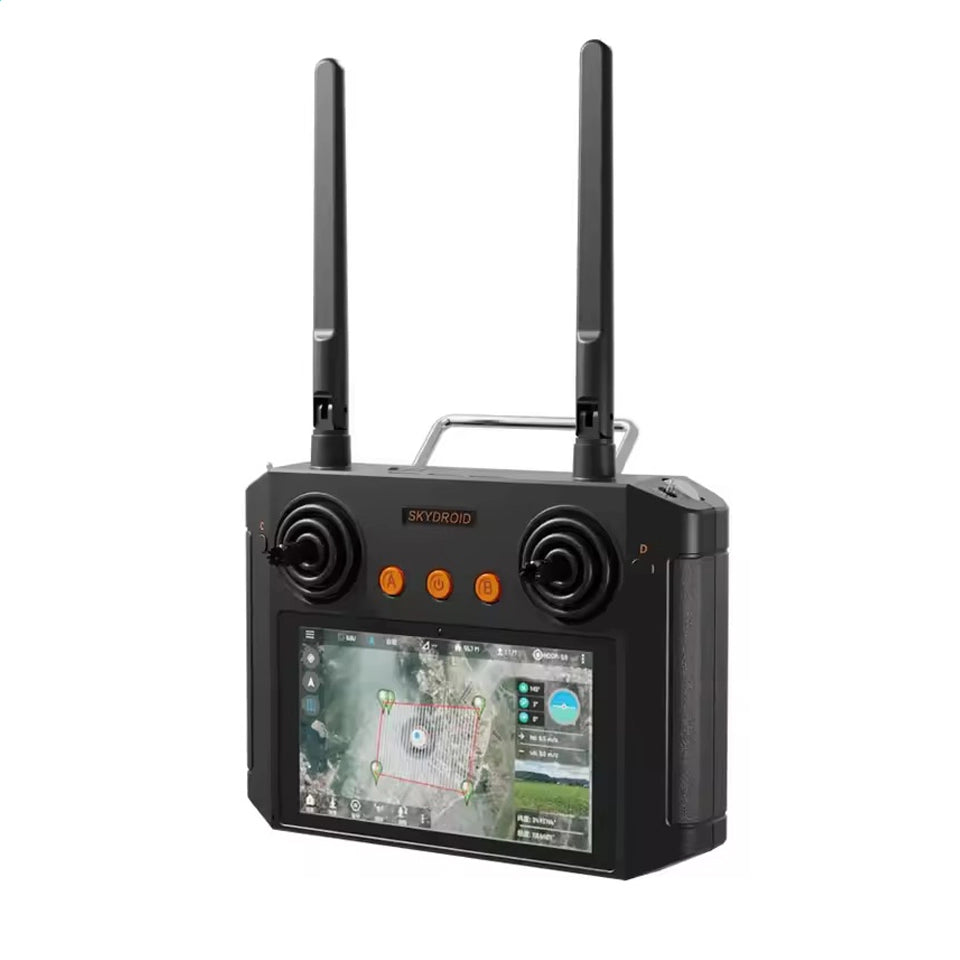Skydroid H12 Pro Smart Drone Controller with 10KM HD Video Transmission & 3-Axis Gimbal Camera for UAV and FPV Drones