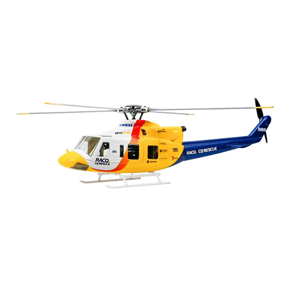 FLYWING Bell 412 V4 470L Military Rescue RC Helicopter Upgraded ACE flight control System RTF Helicopter