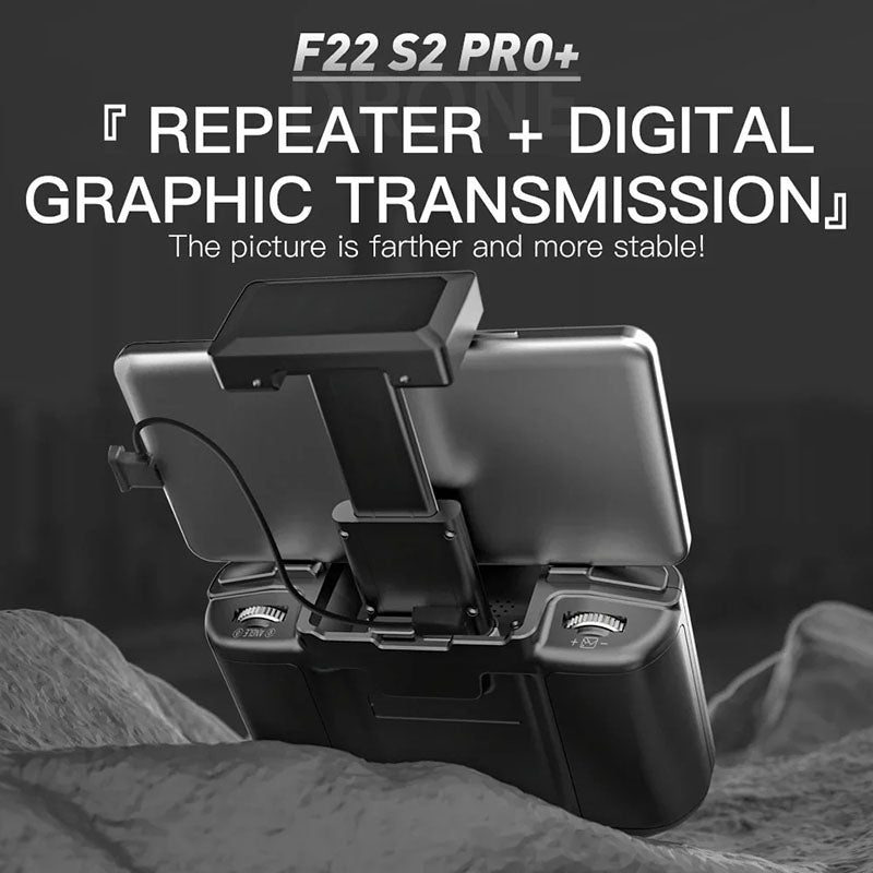 SJRC F22 S2 PRO+ 4K Drone 6KM Repeater USB Digital FPV EIS Camera 2-Axis Gimbal Obstacle Avoidance GPS 5G Quadcopter