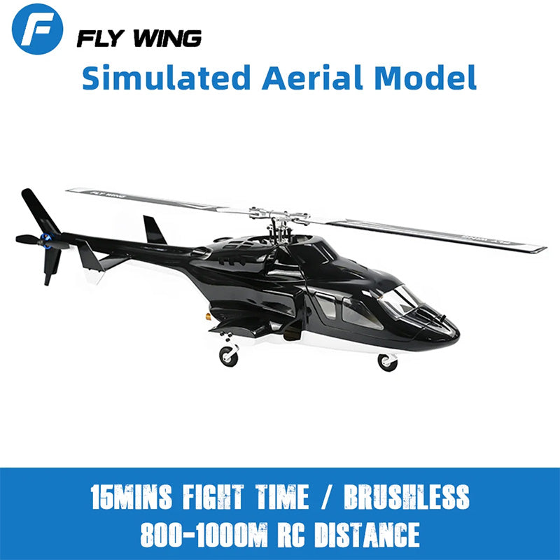 FLYWING Airwolf Helicopter FW450 V3 6CH Scale RC Helicopter Dronesset