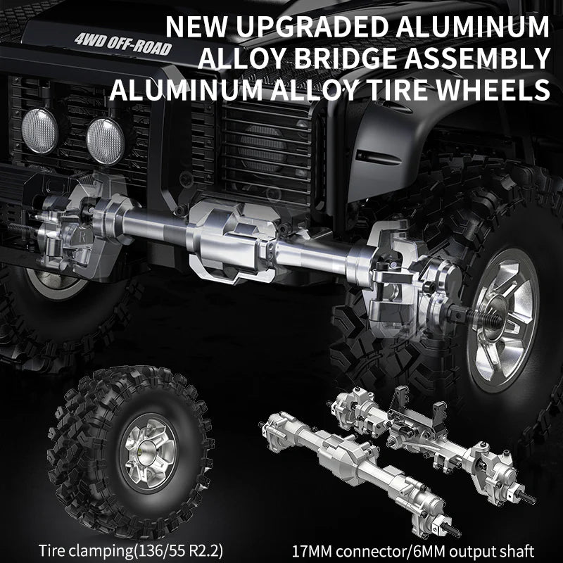 MJX Hyper Go H8H+ V2 Upgrade RC Car 1/8 2.4G Professional Crawler Off Road Vehicle With Front Rear Diff Lock