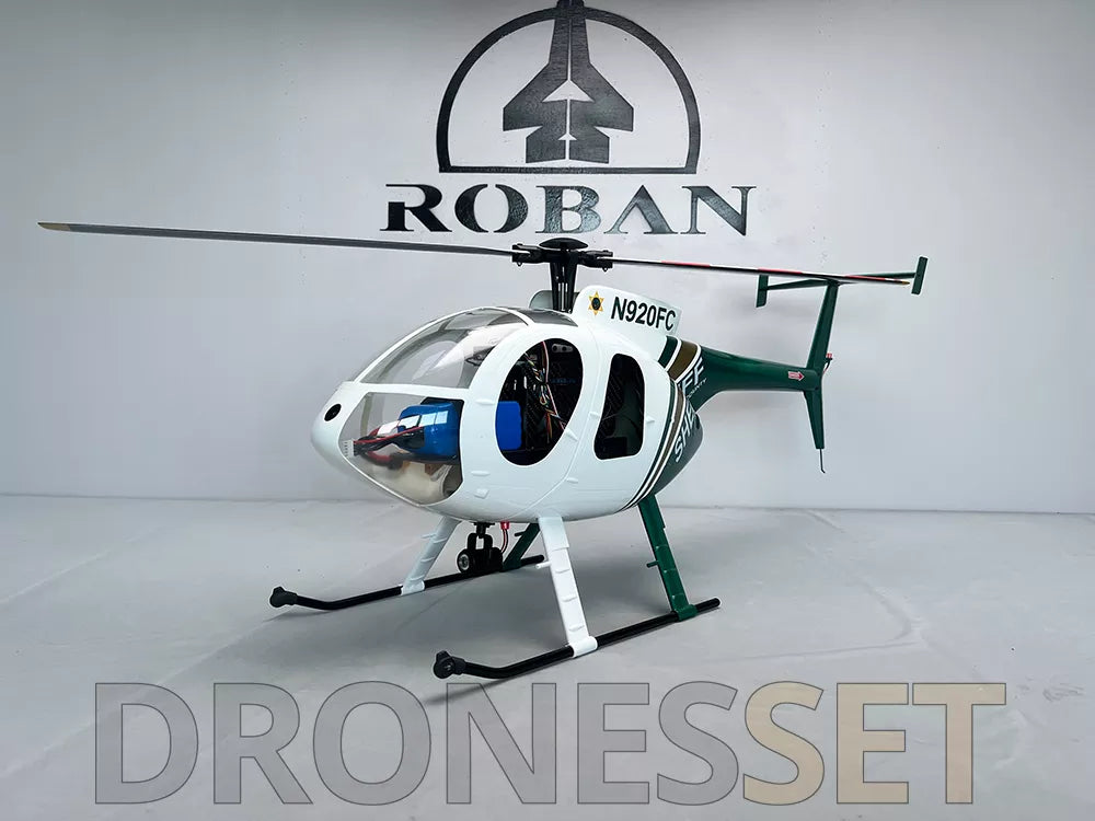 ROBAN 470 Class MD-500E Bird Helicopter GPS X2 Flight Control System LED Lighting System PNP/RTF Version RC Helicopter