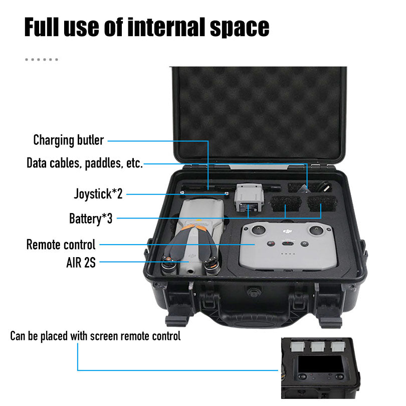 Drone storage bag explosion proof case for DJI Air 2S drone quadcopter