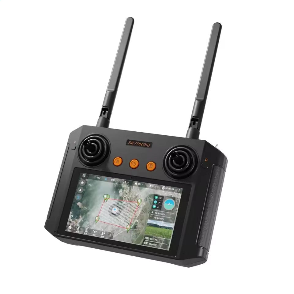 Skydroid H12 Pro Smart Drone Controller with 10KM HD Video Transmission & 3-Axis Gimbal Camera for UAV and FPV Drones