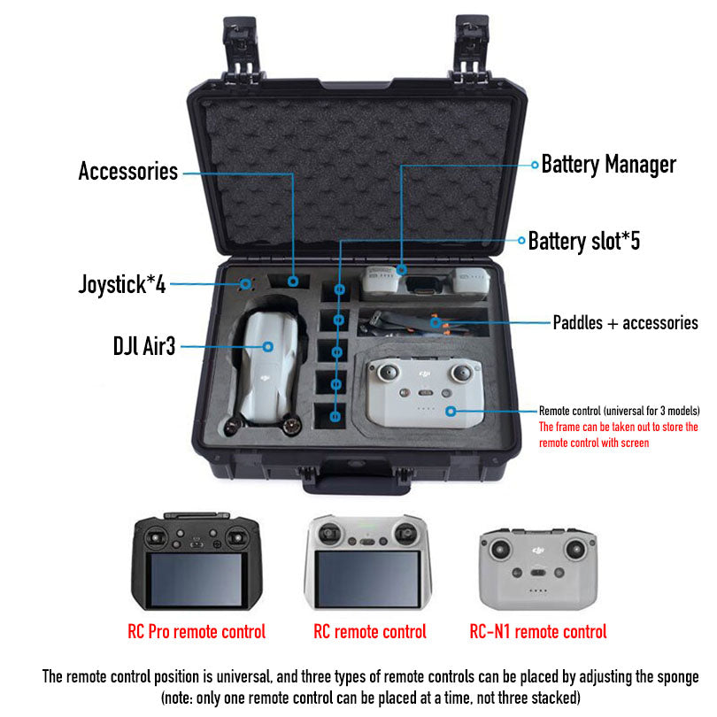 DJI Air3 explosion proof case storage bag waterproof box drone bag DJI accessories
