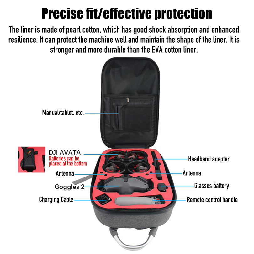 Drone backpack Storage bag for DJI Avata FPV drone quadcopter