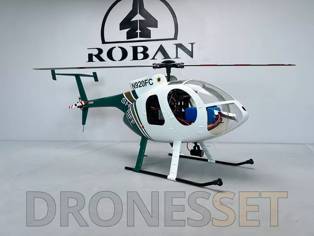 ROBAN 470 Class MD-500E Bird Helicopter GPS X2 Flight Control System LED Lighting System PNP/RTF Version RC Helicopter