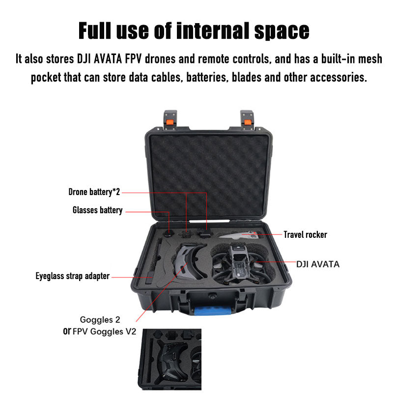 Drone storage bag explosion proof case for DJI Avata FPV drone quadcopter