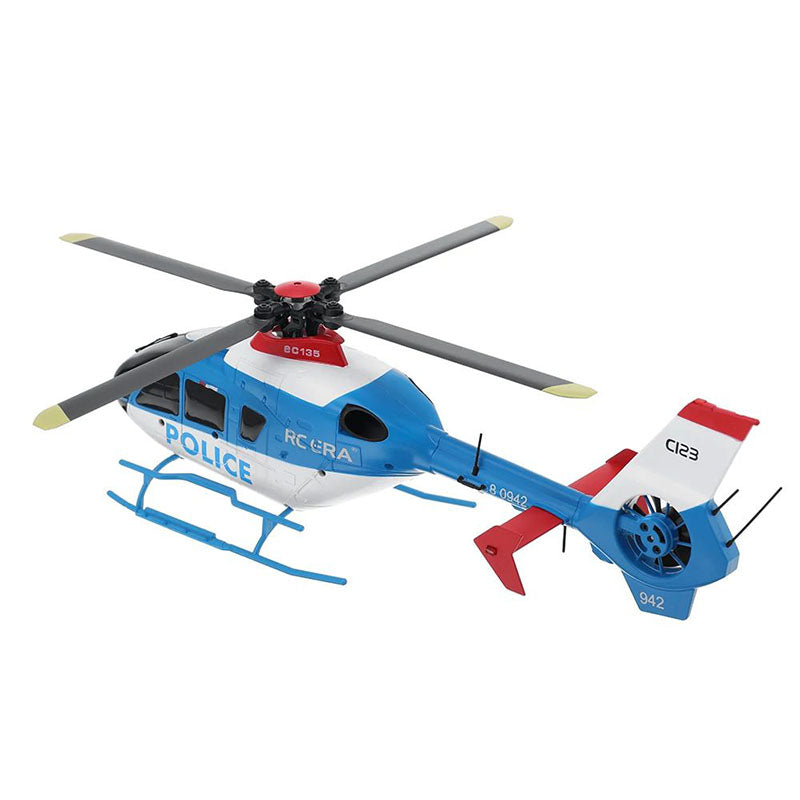 RCERA C123 EC135 RC Helicopter 4CH 6-Axis Gyro Direct drive dual brushless optical flow positioning Air pressure fixed altitude true ducted Helicopter