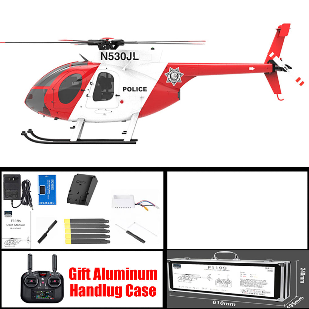 YUXIANG F119S MD-500 Bird Helicopter GPS Altitude Hold Optical Flow Positioning Radar Brushless 3D Stunt RC Helicopter