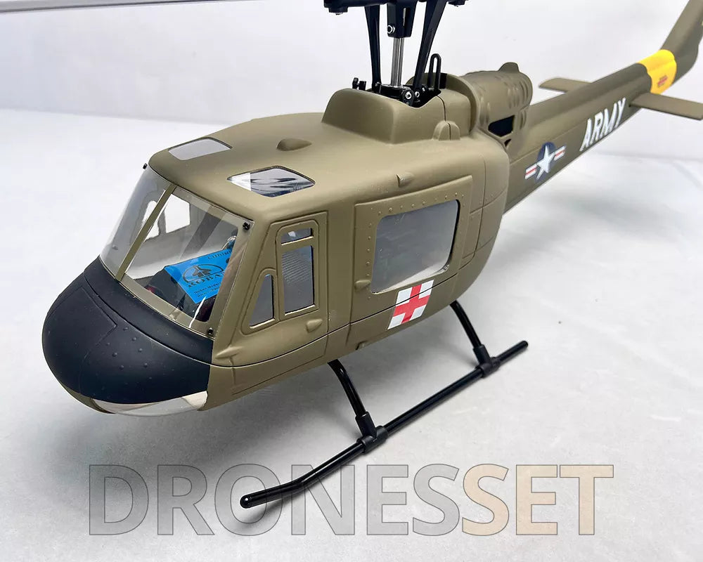 ROBAN UH-1D 450 Class RC Helicopter 2.4G 11CH GPS Stabilized Flybarless PNP/RTF With X1 Flight Controller