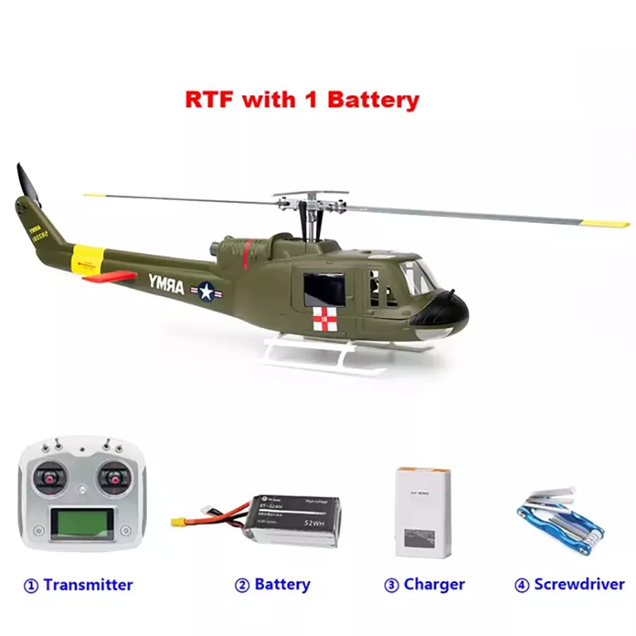 FLYWING UH1 V4 Upgrade Version Class 450L 6CH Brushless GPS Stabilized Altitude Hold RC Helicopter PNP/RTF H1 Flight Controller