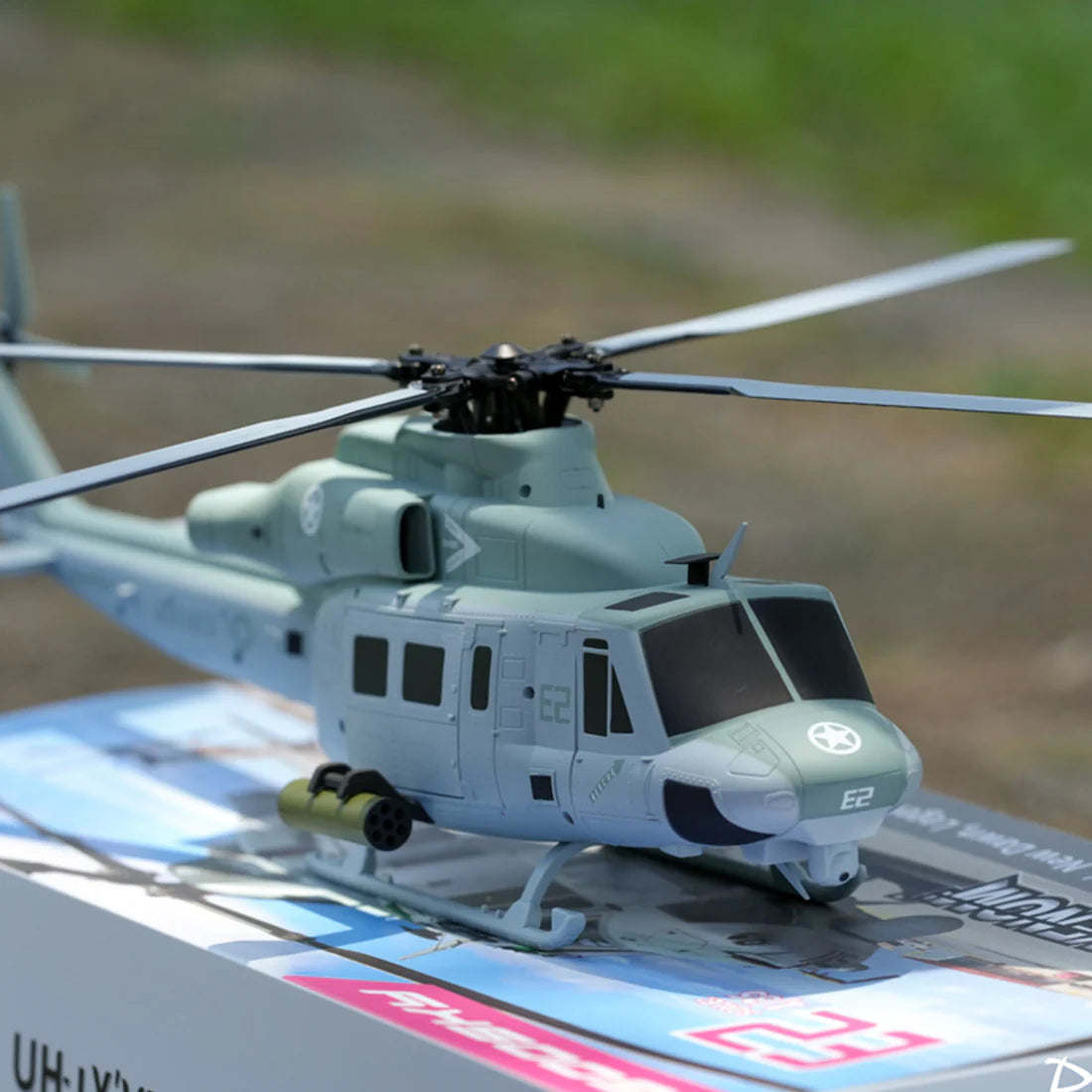 GOOSKY E2 UH-1Y Venom 1:35 Scale 2.4G 6CH Dual Brushless Direct Drive Motor RC Helicopter BNF / RTF with GTS Flight Control System