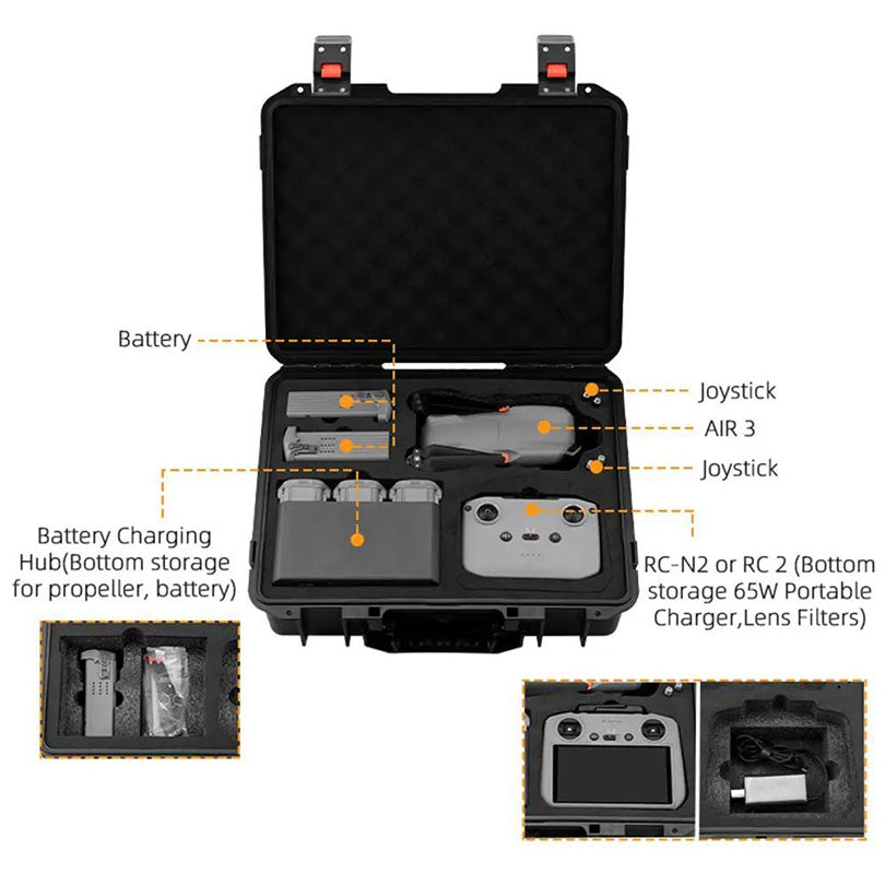Drone Storage bag explosion-proof case for DJI AIR 3 with screen remote control drone Quadcopter