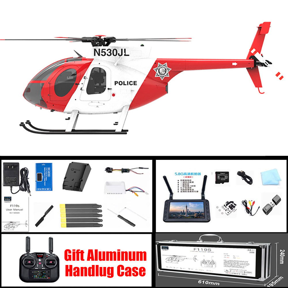 YUXIANG F119S MD-500 Bird Helicopter GPS Altitude Hold Optical Flow Positioning Radar Brushless 3D Stunt RC Helicopter
