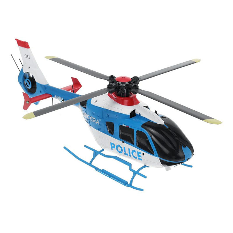 RCERA C123 EC135 RC Helicopter 4CH 6-Axis Gyro Direct drive dual brushless optical flow positioning Air pressure fixed altitude true ducted Helicopter