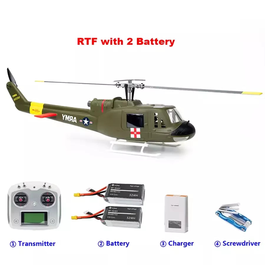 FLYWING UH1 V4 Upgrade Version Class 450L 6CH Brushless GPS Stabilized Altitude Hold RC Helicopter PNP/RTF H1 Flight Controller