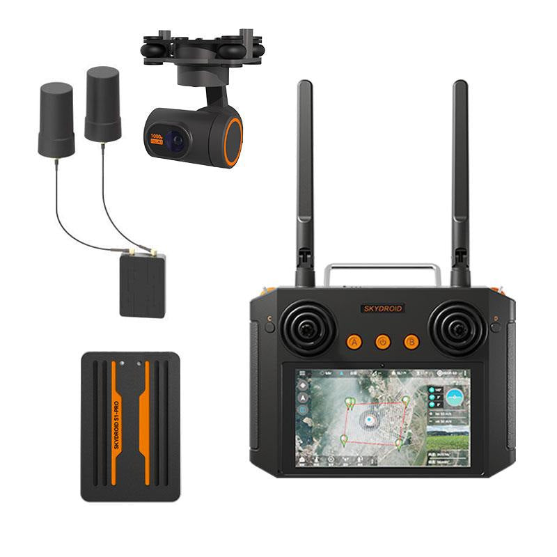 Skydroid S1 PRO Autonomous Control System with H12 Remote Controller 1080P Digital Video Transmission and RTK Navigation