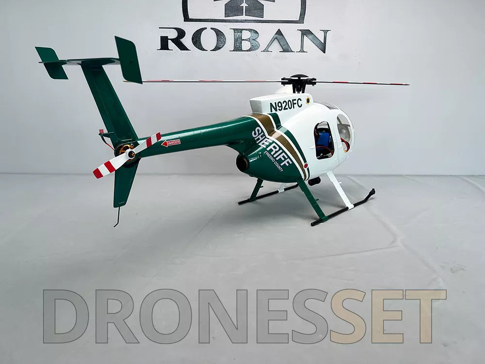 ROBAN 470 Class MD-500E Bird Helicopter GPS X2 Flight Control System LED Lighting System PNP/RTF Version RC Helicopter