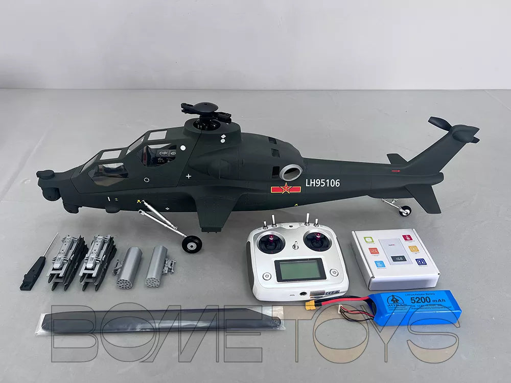 ROBAN CAIC Z-10 470 Class 4-Blade RC Helicopter GPS X2 Flight Control LED Lighting System PNP/RTF Version Helicopter