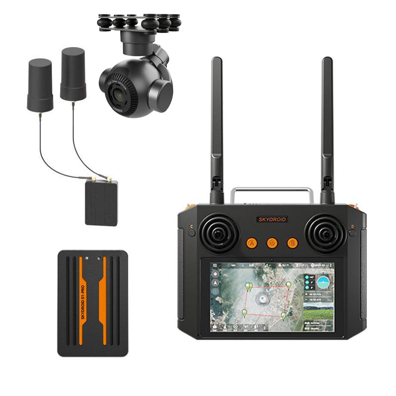 Skydroid S1 PRO Autonomous Control System with H12 Remote Controller 1080P Digital Video Transmission and RTK Navigation