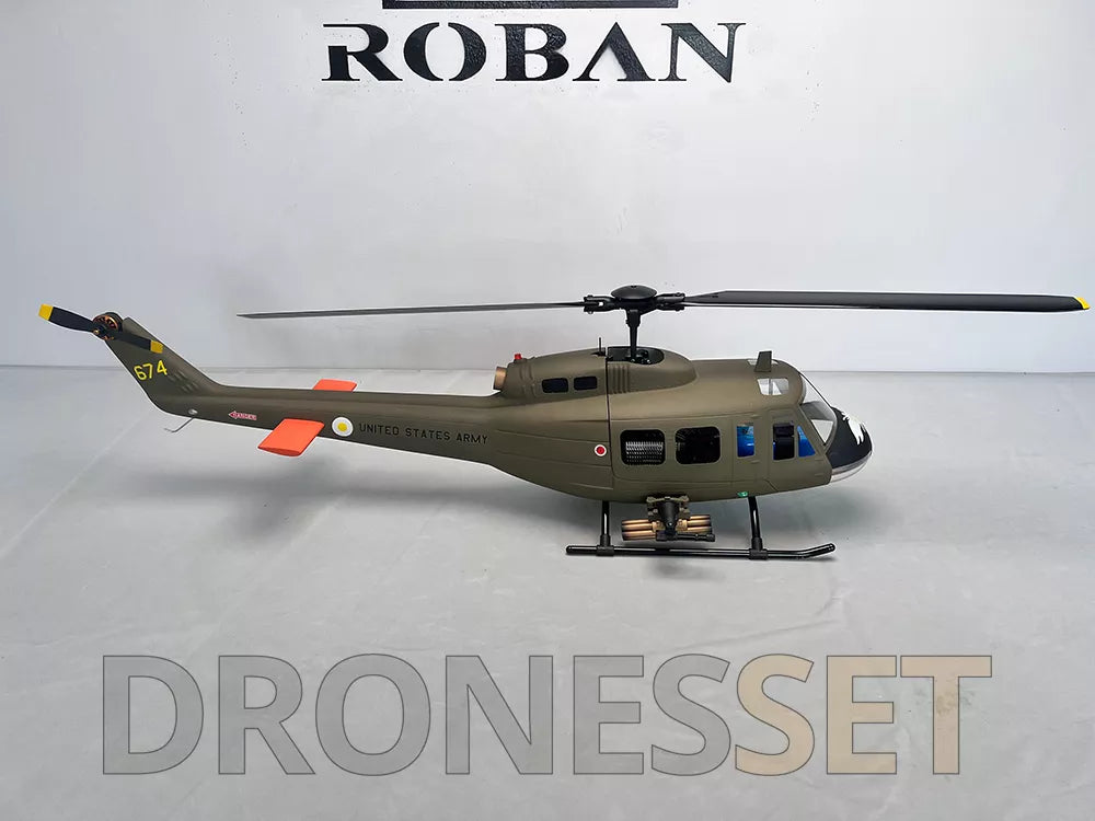 ROBAN 470 Class UH-1D RC Helicopter GPS X2 Flight Control System LED Lighting System PNP/RTF Version Helicopter