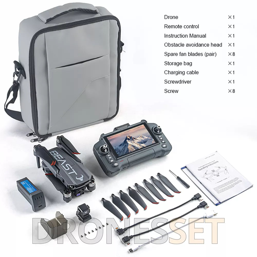 ZLL SG603 MAX 3-Axis Gimbal 4K Drone Intelligent Obstacle Avoidance GPS 5G Quadcopter with 5.5 inch screen remote control