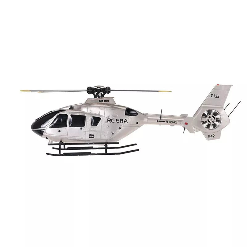 RCERA C123 EC135 RC Helicopter 4CH 6-Axis Gyro Direct drive dual brushless optical flow positioning Air pressure fixed altitude true ducted Helicopter