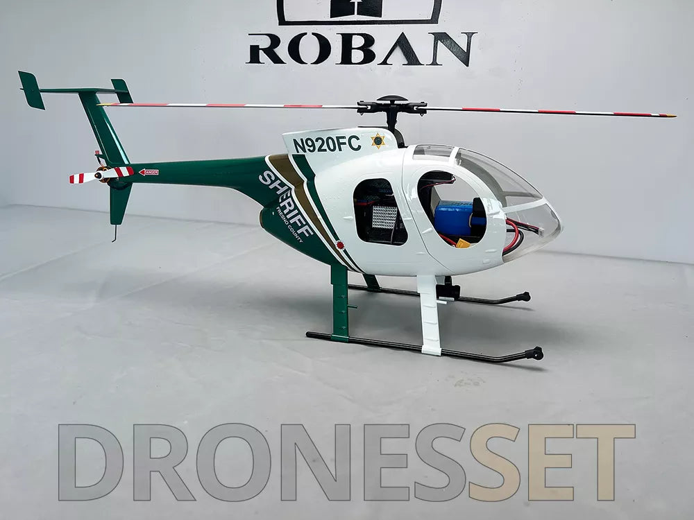 ROBAN 470 Class MD-500E Bird Helicopter GPS X2 Flight Control System LED Lighting System PNP/RTF Version RC Helicopter