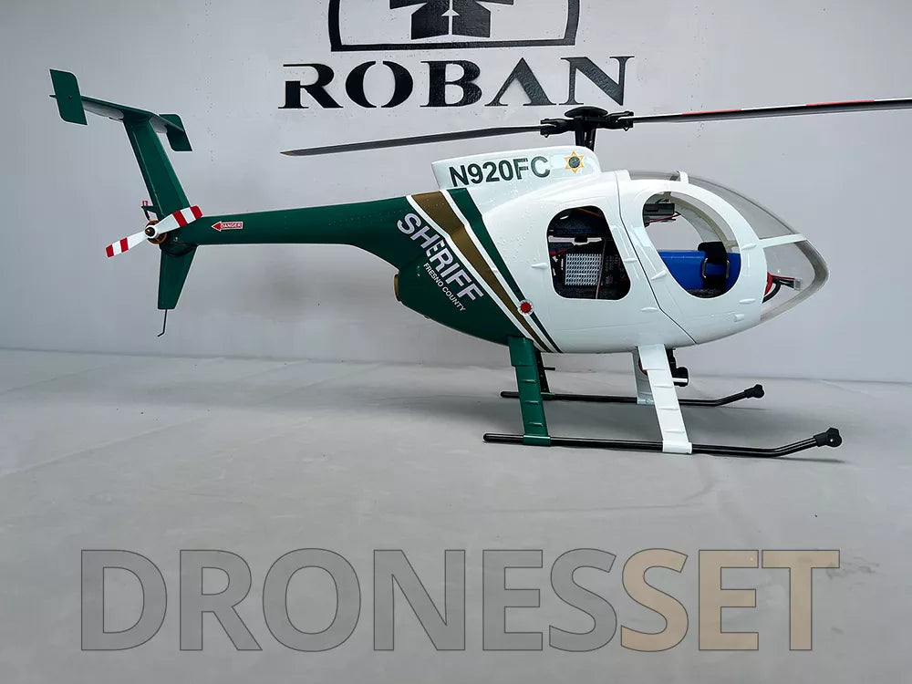 ROBAN 470 Class MD-500E Bird Helicopter GPS X2 Flight Control System LED Lighting System PNP/RTF Version RC Helicopter