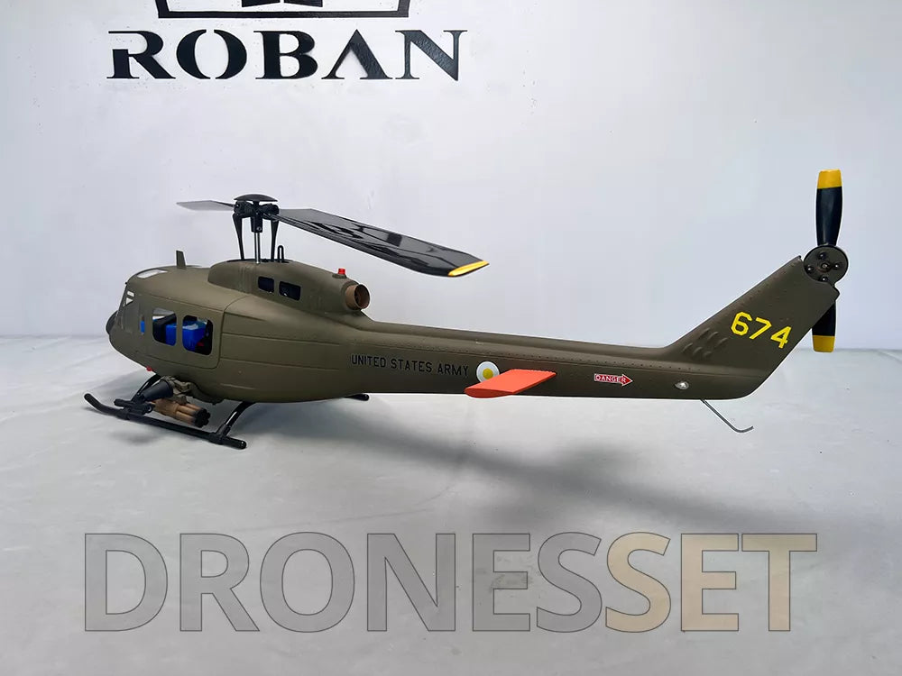 ROBAN 470 Class UH-1D RC Helicopter GPS X2 Flight Control System LED Lighting System PNP/RTF Version Helicopter