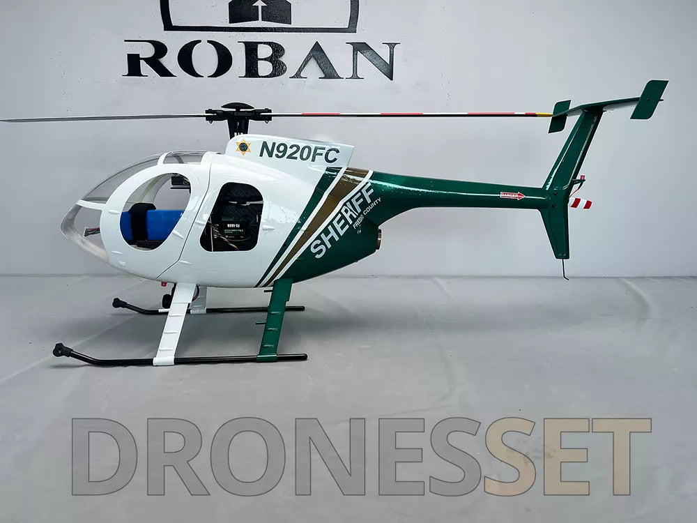 ROBAN 470 Class MD-500E Bird Helicopter GPS X2 Flight Control System LED Lighting System PNP/RTF Version RC Helicopter