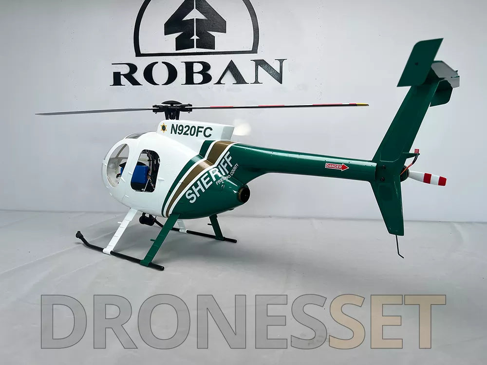 ROBAN 470 Class MD-500E Bird Helicopter GPS X2 Flight Control System LED Lighting System PNP/RTF Version RC Helicopter