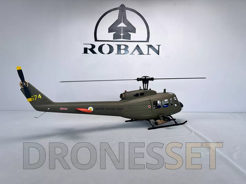 ROBAN 470 Class UH-1D RC Helicopter GPS X2 Flight Control System LED Lighting System PNP/RTF Version Helicopter