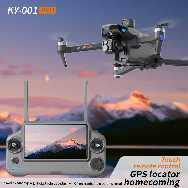 KY001 PRO 8K Drone 3-Axis Gimbal Intelligent Obstacle Avoidance 5G GPS Large size Quadcopter with Screen Remote Control