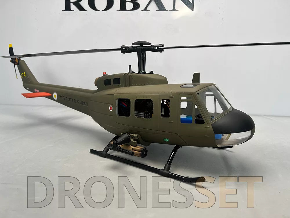 ROBAN 470 Class UH-1D RC Helicopter GPS X2 Flight Control System LED Lighting System PNP/RTF Version Helicopter