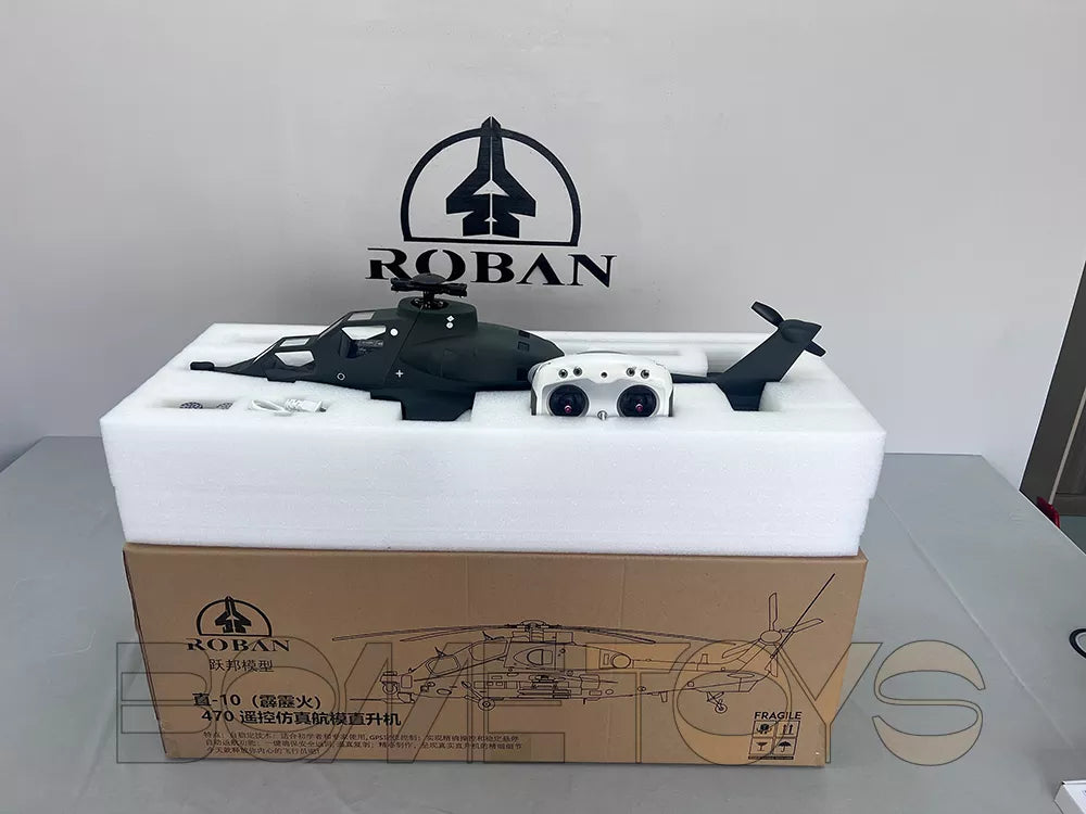 ROBAN CAIC Z-10 470 Class 4-Blade RC Helicopter GPS X2 Flight Control LED Lighting System PNP/RTF Version Helicopter