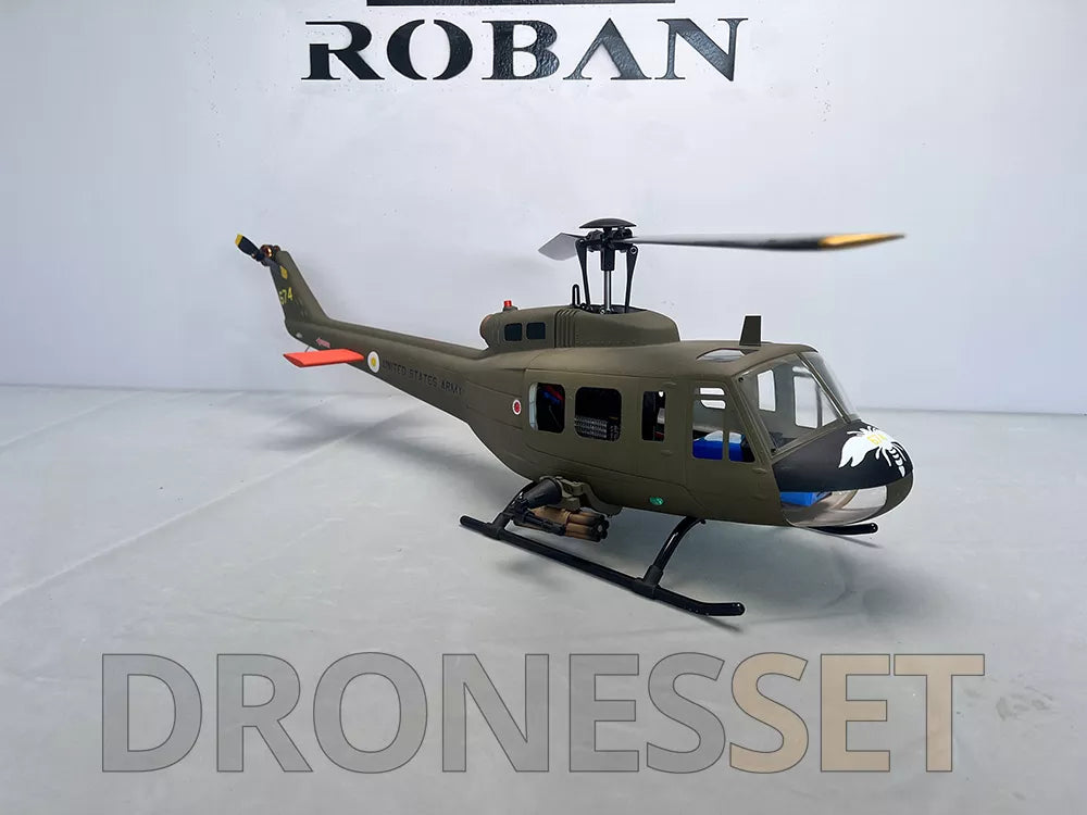 ROBAN 470 Class UH-1D RC Helicopter GPS X2 Flight Control System LED Lighting System PNP/RTF Version Helicopter