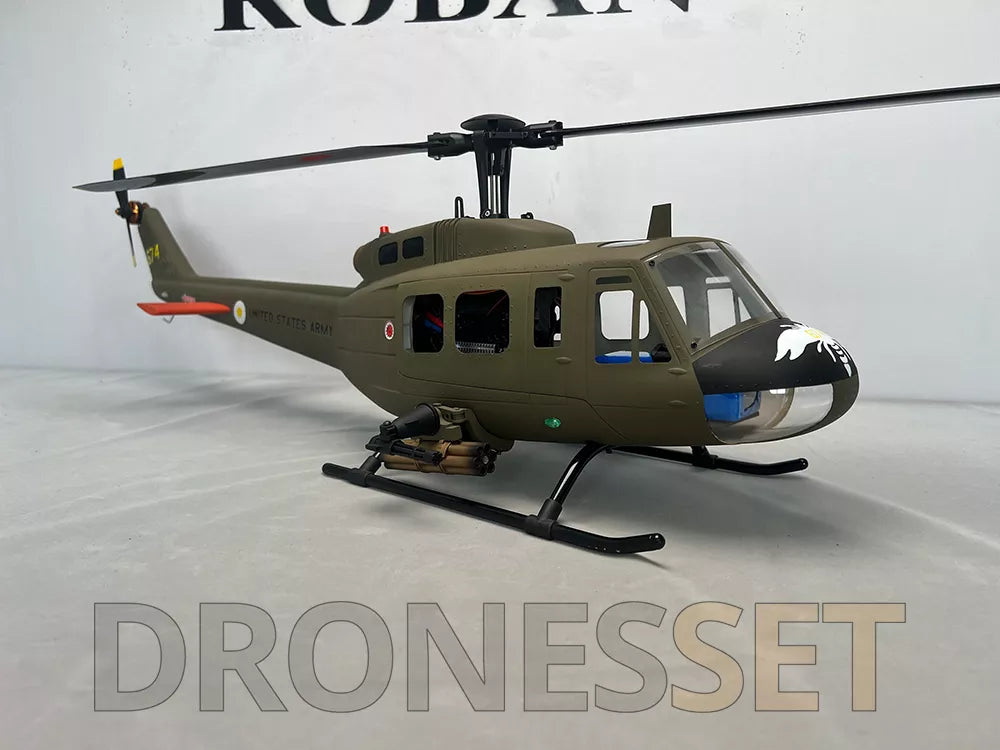 ROBAN 470 Class UH-1D RC Helicopter GPS X2 Flight Control System LED Lighting System PNP/RTF Version Helicopter