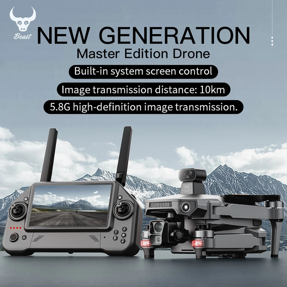 ZLL SG880 4K Drone 10KM Long Battery Life Obstacle Avoidance GPS 5G Quadcopter Touch Screen Remote Controller