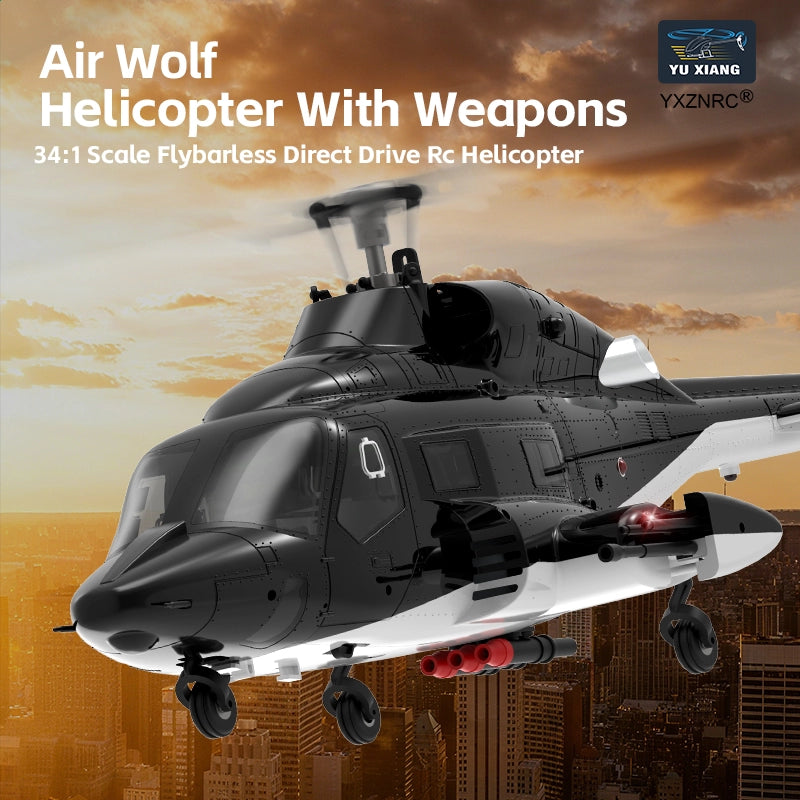 YUXIANG F02 Airwolf RC Helicopter Auto Stabilized  6CH 6-Axis Gyro Stabilization Optical Flow Positioning Helicopter