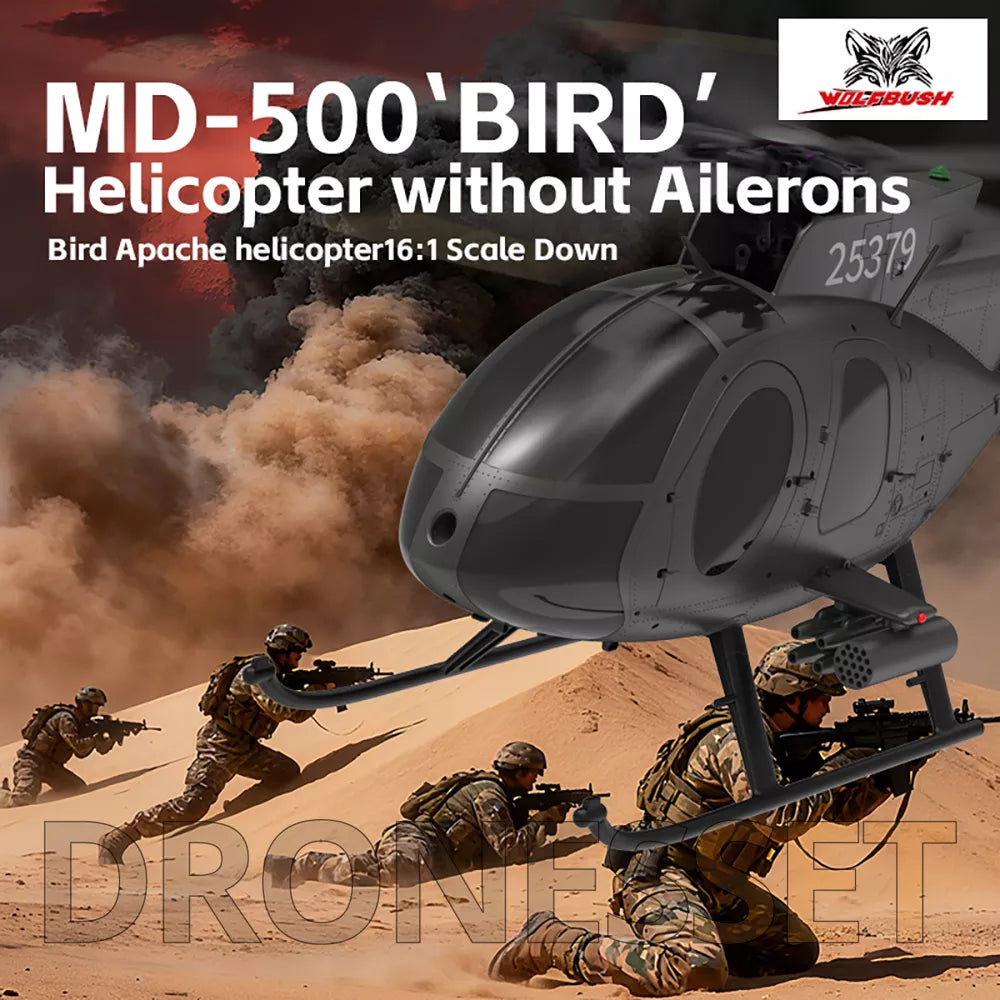YUXIANG F119S MD-500 Bird Helicopter GPS Altitude Hold Optical Flow Positioning Radar Brushless 3D Stunt RC Helicopter
