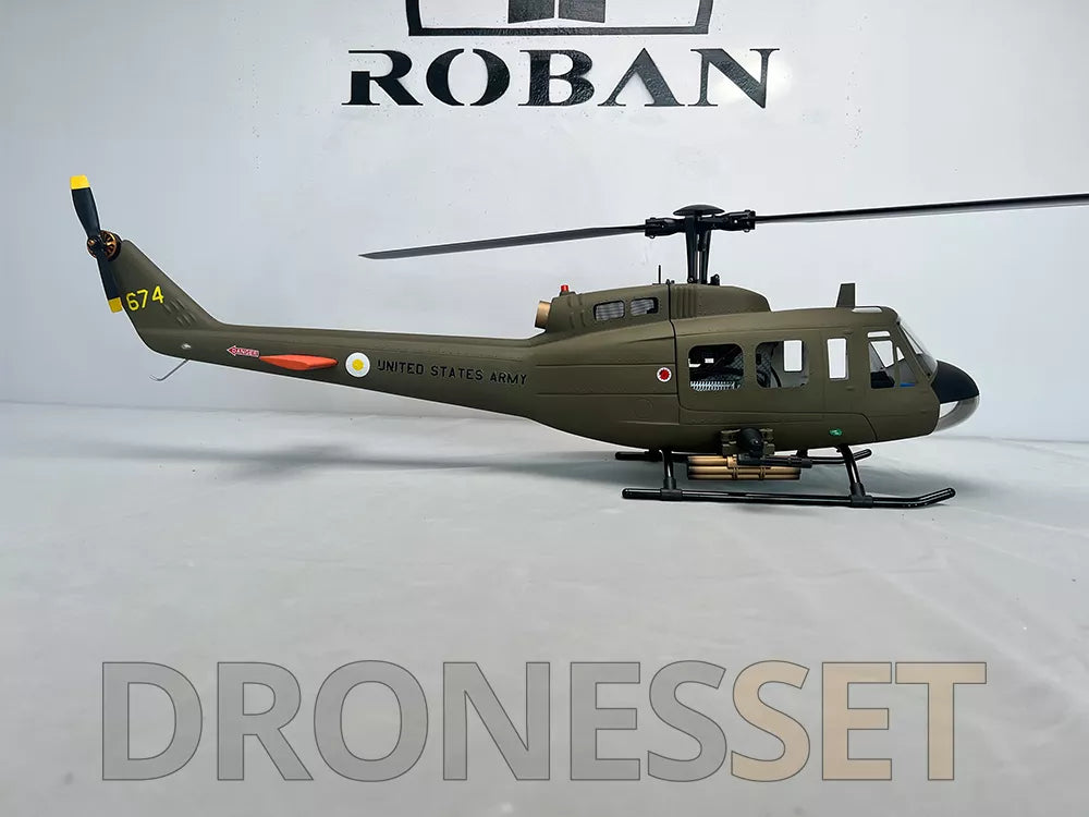 ROBAN 470 Class UH-1D RC Helicopter GPS X2 Flight Control System LED Lighting System PNP/RTF Version Helicopter