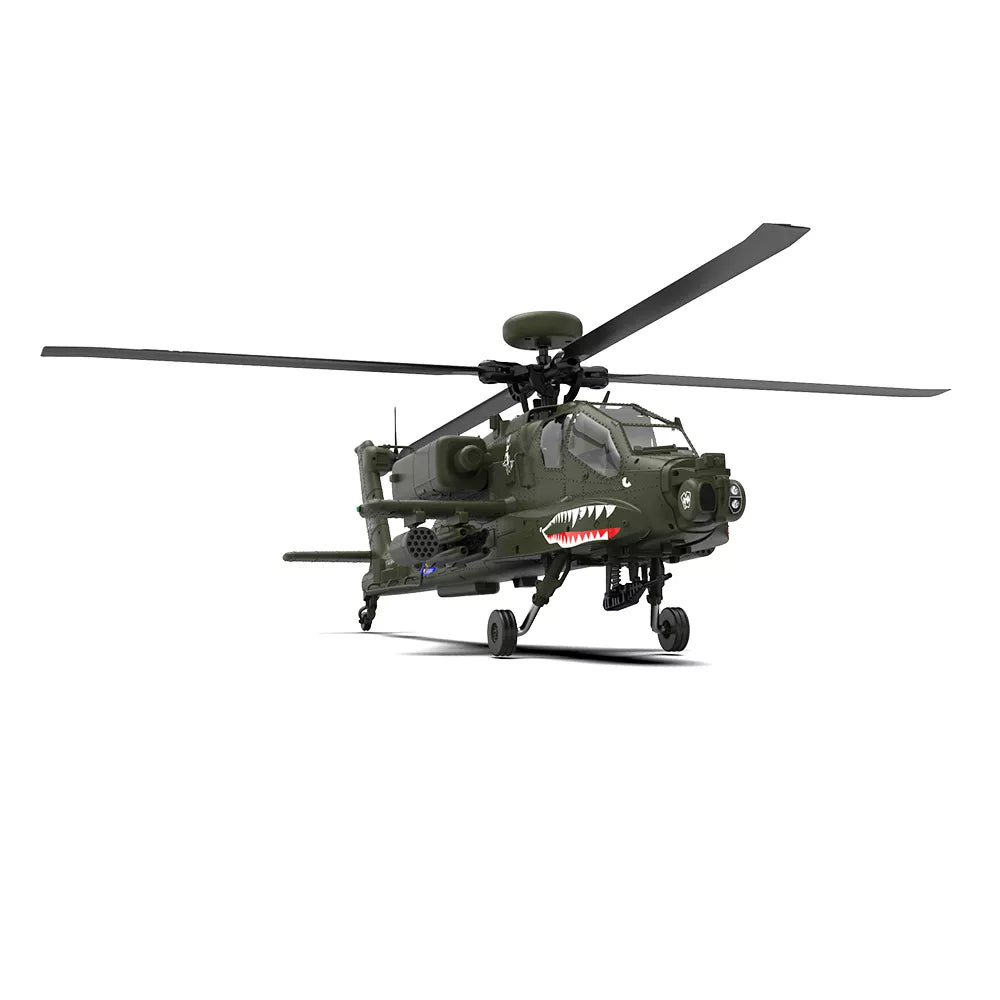 YUXIANG Apache Helicopter AH-64D F11 FUTABA S-FHSS Protocol 2.4G 6-Channel Brushless 3D Stunt 1:32 Scale Flybarless Simulation Helicopter