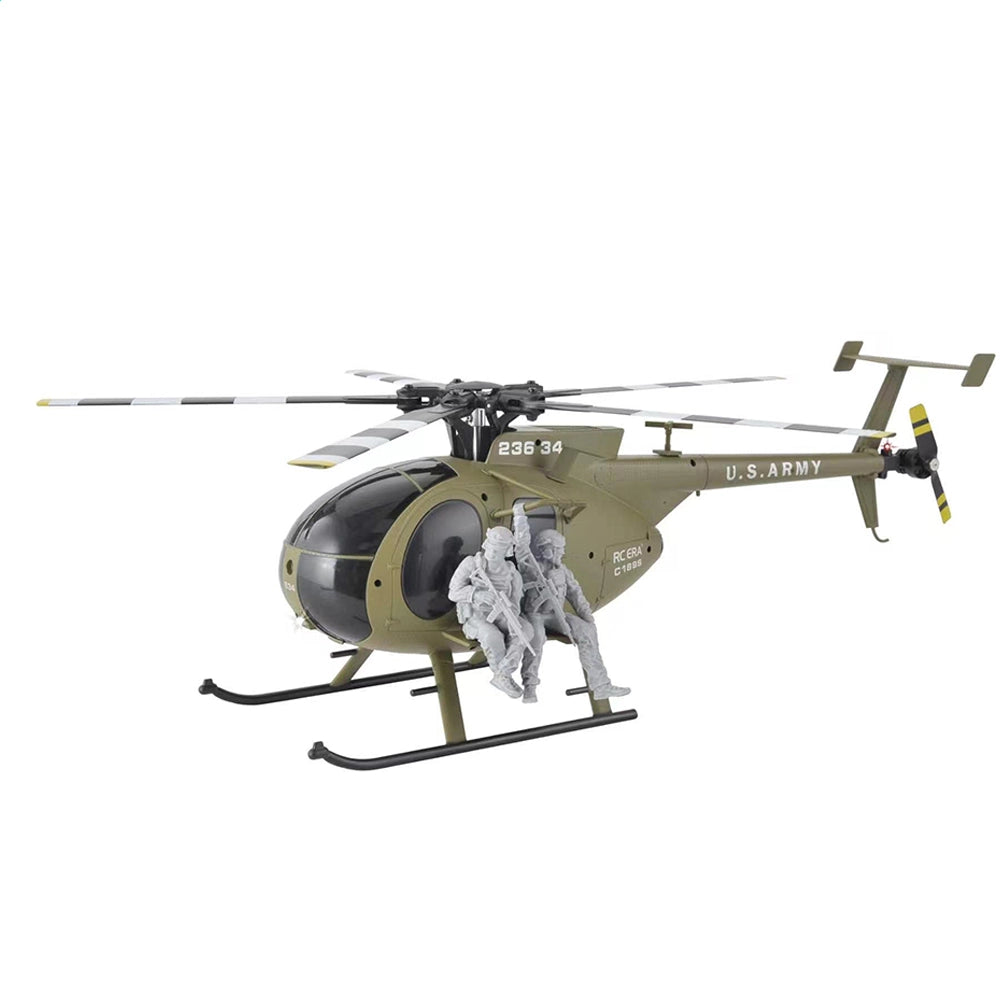 RCERA C189S MD500 Bird RC Helicopter 1:28 Dual Brushless Pneumatic High Optical Flow Positioning Helicopter