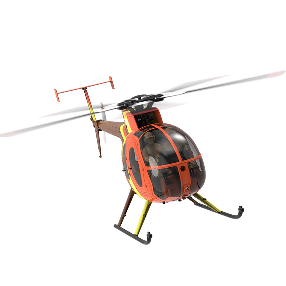 YUXIANG F118S MH-6 Little Bird 250-Class 1/16 Scale FPV 5-Blade Flybarless GPS RTF RC Military Helicopter
