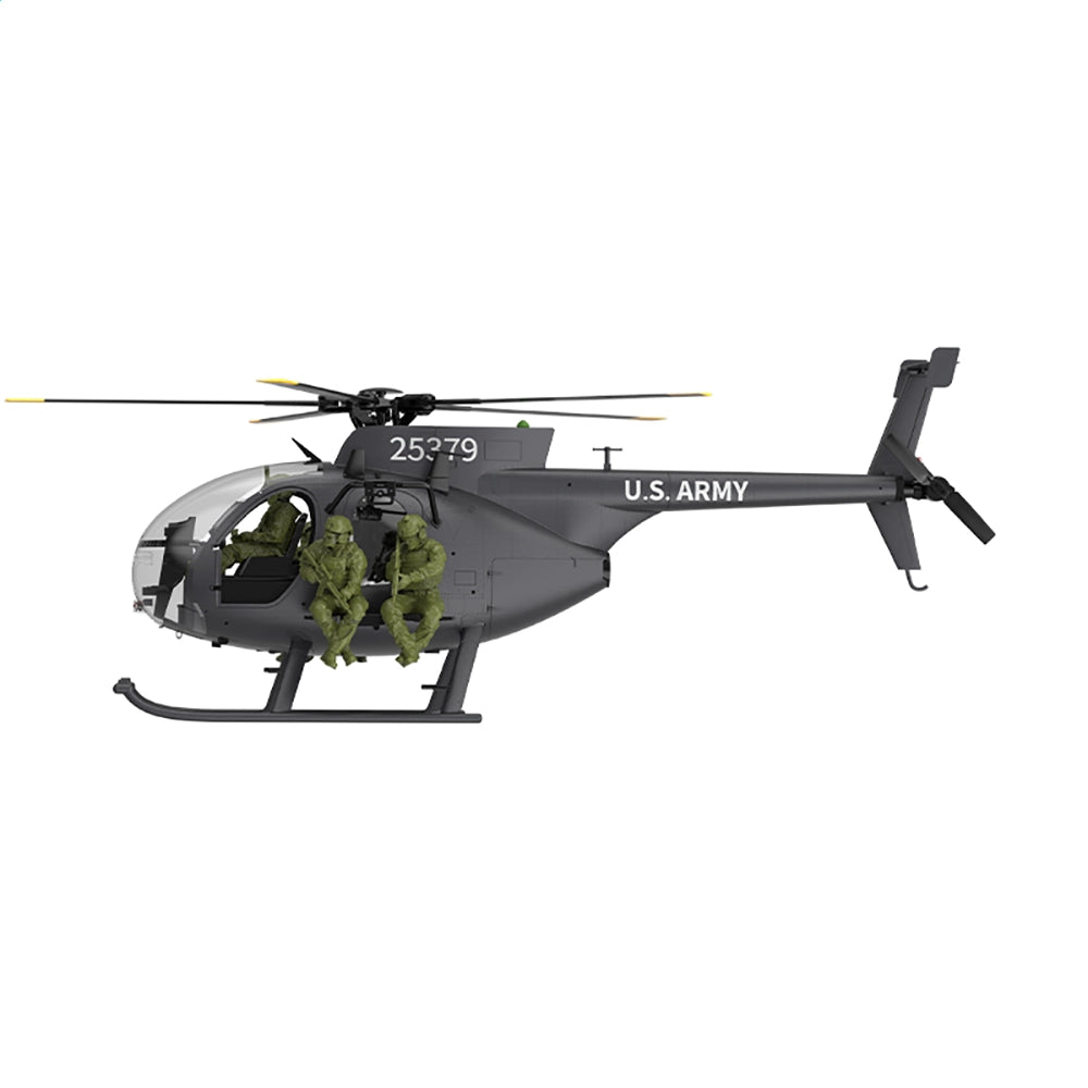 YUXIANG F118S MH-6 Little Bird 250-Class 1/16 Scale FPV 5-Blade Flybarless GPS RTF RC Military Helicopter