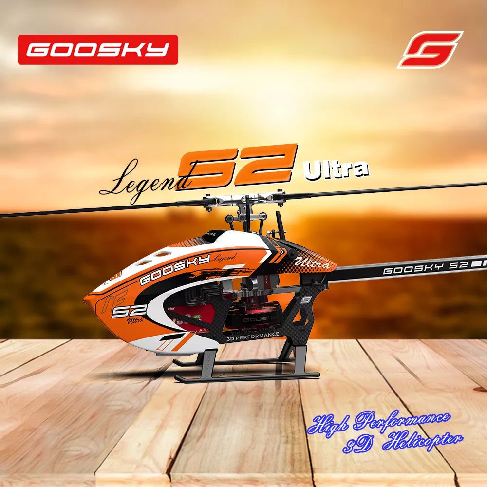 GOOSKY S2 Ultra RC Helicopte 3D Aerobatic Dual Brushless Direct Drive BNF Rotorflight Flight Control System