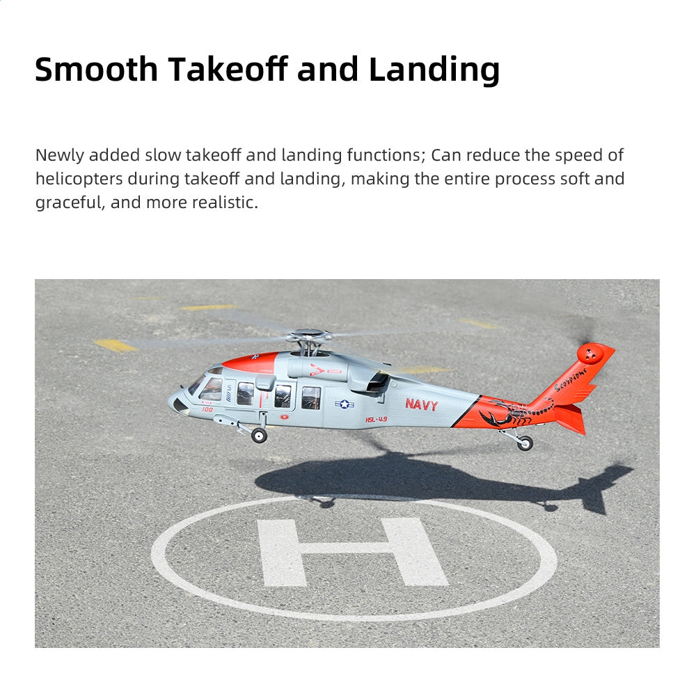 FLYWING MH-60R 470L Scale Jayhawk RC Helicopter GPS ACE Flight Controller RTF Helicopter