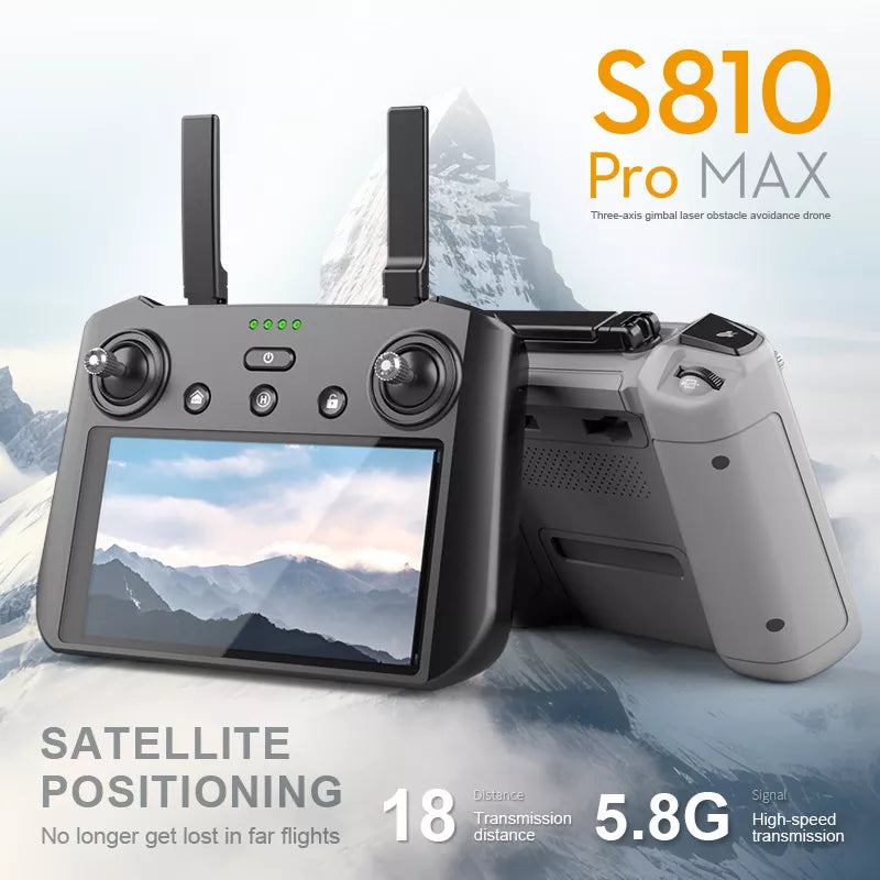 SMRC S810 PRO 8K Drone 3-Axis Gimbal EIS Camera Intelligent Obstacle Avoidance 5G GPS Quadcopter with Screen Remote Control
